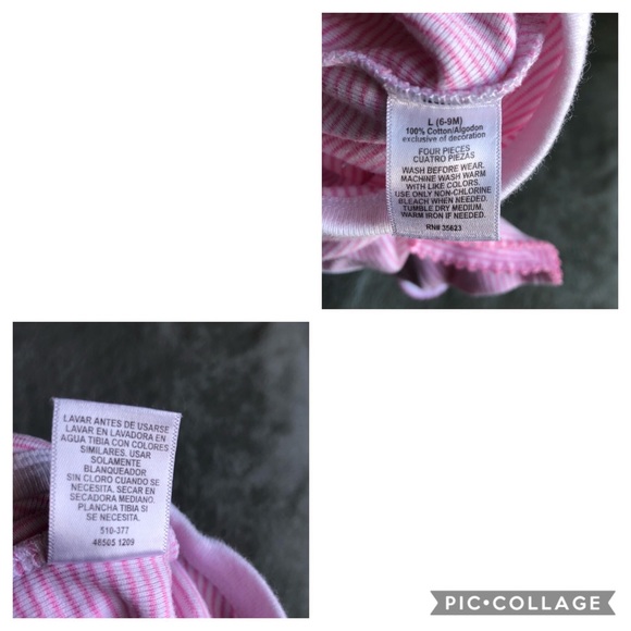 🛍Carter’s pink onesies Sz L and 3-6 Mos - Picture 5 of 8